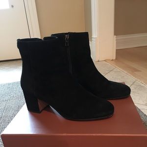 Coach Black Suede Booties
